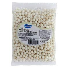 Mini Bala Branca Tutti Frutti 500g - Horizon