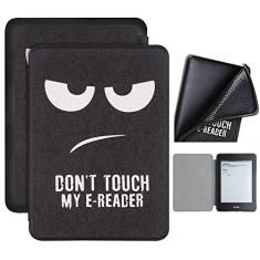 Capa Kindle 10ª geração com iluminação embutida – Auto Hibernação – Fecho Magnético – Silicone - Don't Touch My E-reader