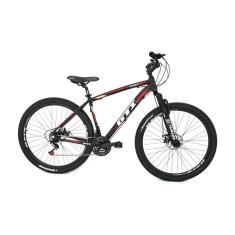 Bicicleta GTI Roma Aro 29 Quadro 17 Alumínio preto/vermelho 24V .