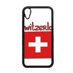 Capa com bandeira nacional da Suíça para iPhone XR para proteção de telefone Apple