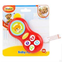 Brinquedo Infantil Telefone Do Bebe Com Sons Winfun 000638