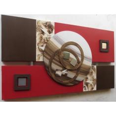 Quadros Abstratos Decorativos - 55x100cm - Josue Quadros