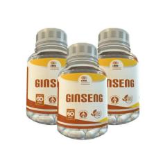 Ginseng - 60 Caps 500Mg Kit Com - 3 Potes - LIDER VENDAS