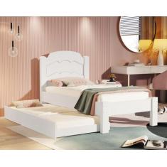 Cama De Solteiro Lais Com Cama Auxiliar - Envio Imediato! - Home A.S, 
