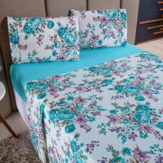 Jogo de Cama Refúgio Casal Percal 180 Fios Algodão Luxo 4 Peças - Suca