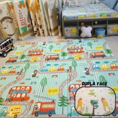 Tapete de Atividades Bebê Infantil GIGANTE 2,0 x 1,80m  Dobrável Térmi