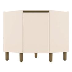 Balcão Canto Oblíquo 1 Porta Évelin Off White – Henn