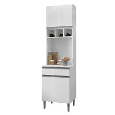 Armário Paneleiro Duplo Andréia Branco Brilho - ajl