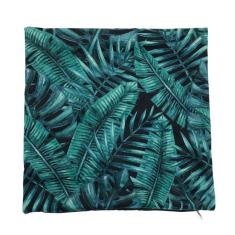 Capa Para Almofada De Poliéster Estampa De Folhas