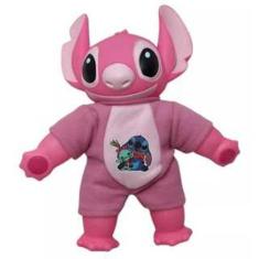 Boneco Pelúcia Lilo Stitch cabeça emborrachada com 38 cm - sem marca, 