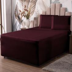 Jogo de Lençol Luva King Conjugada Veste Colchão e Box Malha 3 Peças -