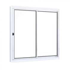 Janela de Correr Aço 2 Folhas Riobras  100cmx120cm Branco