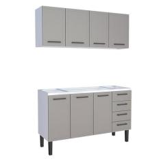 Cozinha Completa Gabinete Para Pia 150 e Armário Aéreo Juno/Apolo 4 Ga