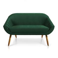 Namoradeira Veludo Castanho Verde Esmeralda