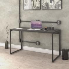 Mesa para Escritório Office Estilo Industrial 135cm Kuadra