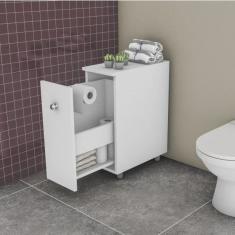 Armário para Banheiro com 1 Gavetão Movelbento Branco