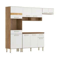 Armário De Cozinha Compacta Com Balcão Cr20234 Amêndola-branco