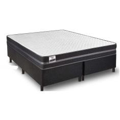 Cama Box Queen Com Colchão 22x158x198cm Bogotá Cinza
