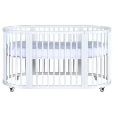 Berço Evolutivo 4 Em1 Em Madeira Maciça Crescer Branco