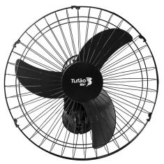 Ventilador De Parede 50cm Bivolt Preto Tufão Loren Sid