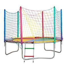 Cama Elástica 2,44m Lona Colorida Nacional Chicoplay