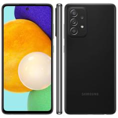Smartphone Samsung Galaxy A52S 5G Preto 128GB, 6GB de RAM, Tela Infinita 6.5", Câmera Traseira Quádrupla, Bateria de 4500mAh, Dual Chip e Octa Core