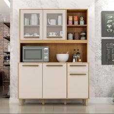 Armário de Cozinha Rubi com 5 Portas e 1 Gaveta Valdemóveis