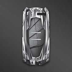 TPHJRM Porta-chaves do carro Capa de liga de zinco inteligente, adequado para Chery Tiggo 8 Arrizo 5 Pro Gx 5x eQ7 Chery Tiggo 7 Pro 2020, porta-chaves do carro ABS Smart porta-chaves do carro
