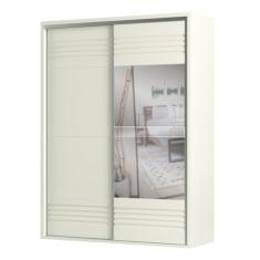 Roupeiro Solteiro 2 Portas de Correr com Espelho Dalla Costa