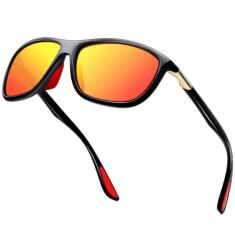 KANASTAL Óculos de Sol Retangular Polarizados Armação Proteção UV para Ciclismo Motocicleta para Homens e Mulhere