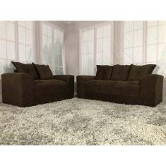 Sofá 2 e 3 Lugares Marrom 603 Porto