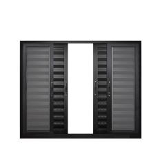 Janela de Alumínio Veneziana 120x200cm 6 Folhas Suprema Hale Esquadrias Preto