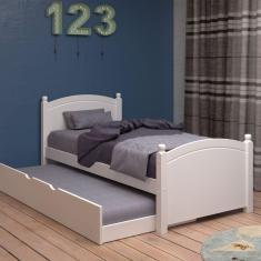 Cama Solteiro Com Cama Auxiliar De Madeira Woodstore