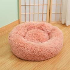 KAIJIE Cama de cachorro para cães extra – Cama lavável para animais de estimação, antiderrapante, redonda, fofa, para cães, 110 cm de diâmetro