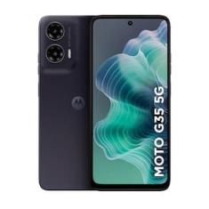 Smartphone Motorola Moto g35 5G Grafite 128GB, 4GB RAM + 8GB Ram Boost e Camera 50MP com AI NFC Tela 6.7" com Superbrilho