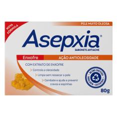 Asepxia Sabonete Enxofre 80g, 80g