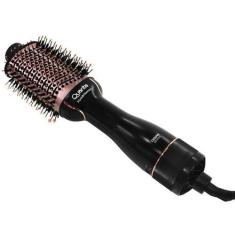 Escova Secadora Quanta 2 Em 1 QTES6000N Bivolt - Preto/Rose Gold