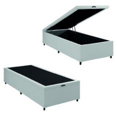 Cama Box com Baú 0,96m com 41cm de Altura Prince Branco