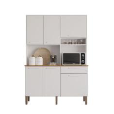 Armário Cozinha New Siena 5 Portas Abrir 1 Porta Basculate 1 Gaveta Sa