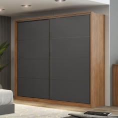Guarda Roupa 2 Portas Valência Grafito
