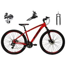 Bicicleta Aro 29 Ksw Xlt Alumínio 24v Câmbio Shimano Acera K7Suspensão Com Trava Freio a Disco-Unissex