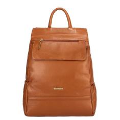 Mochila Antifurto De Couro Suelen Andrea Vinci Feminina-Feminino