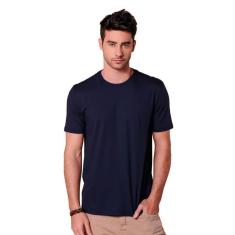 Camiseta Masculina Básica Comfort Marinho-Masculino
