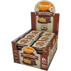 Paçoca de Castanhas Coberta com Chocolate Flormel - 24un 20g