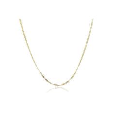 Colar Longo Elo Duplo Folheado Em Ouro 18k