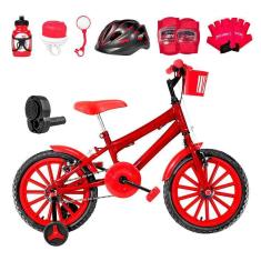 Bicicleta Infantil Aro 16 Nylon Vermelha