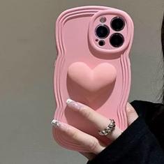 Capa de telefone Wave Silicone Candy Heart para Samsung S23 S20 S21 FE S22 Plus Pro Ultra A54 A 42 50 51 52 A53 70 A71 72 A73 S Capa, rosa, para A52 (4G ou 5G)