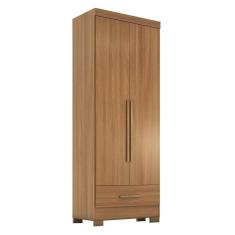 Guarda Roupa 100% MDF 2 Portas 1 Gaveta Smart Plus Espresso Móveis