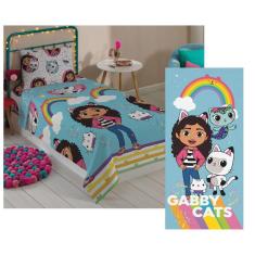 Kit Jogo De Cama Casa Magica Da Gabby E Toalha Lepper