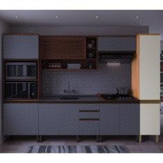 Paneleiro de Cozinha Macadâmia 40cm 2 Portas - Thela